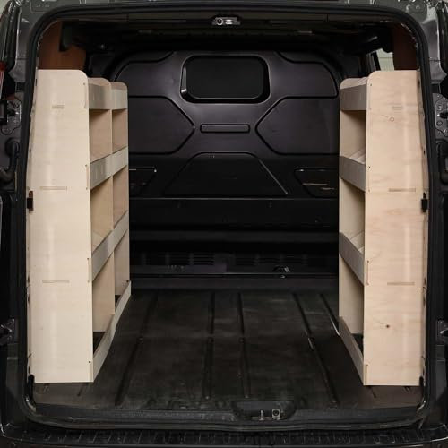 Vanify - Kompatibel mit Ford Transit Custom L1 2012+ Fahrzeugeinrichtung Fahrzeugregale, dreifache Regaleinheit