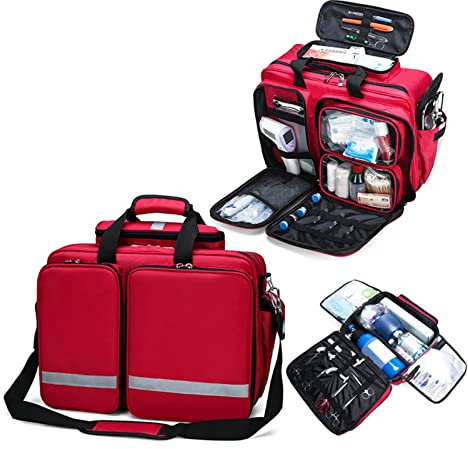 Erste-Hilfe-Rucksack, tragbare Erste-Hilfe-Notfallrucksäcke, rotes Rettungskit mit großer Kapazität für den Außenbereich, wasserdichtes Multifunktions-Medizinisches Kit