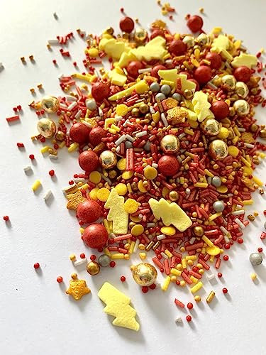 Cherry on the cake Streuselmix Harrys Blitz I Essbare Deko I Streusel I Zuckerstreusel I Zur Deko von Cupcakes, Muffins, Torten, Kuchen uvm. (40g)