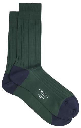 Hackett London Herren Cotton Socken, Green (Bottle Green), S