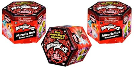 Miraculous Ladybug Miracle Box Kwami Surprise Series 3 Blind Box Minifigur 3er Set