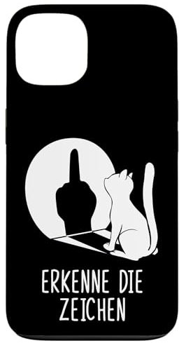 Hülle für iPhone 13 Schatten Katzen Handyhülle Erkenne die Zeichen