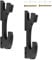 Ksvaye 2er-Set Katana Halterung Zweischichtiger Schwerthalter Wand Katana Ständer Holz Katana Wandhalterung für Lichtschwert Samurai Demon Slayer Waffenständer alle Schwerter (Schwarz)
