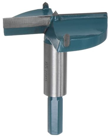HARFINGTON Forstnerbohrer, 65 mm, Hartmetall-Forstner-Bits, Holzscharnier-Lochöffner, Fräser mit Sechskantschaft für Holzbearbeitung, Bohren