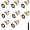 AVIMYA Duschtürrollen 25mm Duschkabine Rollen Ersatzteile Duschkabinen Glastürrolle Duschtür Rollen Schiebetür Ersatzrollen für Duschkabinentür obere und untere Ersatzteile 8 Stück.HXX-RZQ25MM