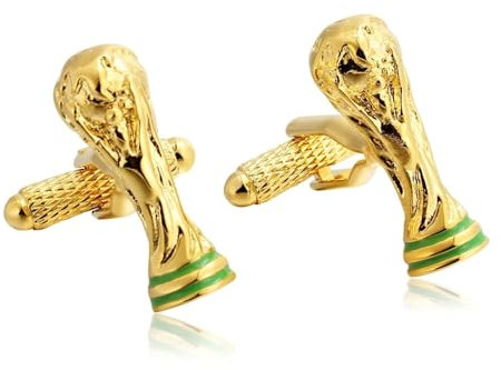 Manchettenknoepfe Gold, Manchettenknoepfe Set Herren Wm-Förmig Edelstahl Hemd Anzug Schmuck mit Geschenkbox