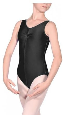 P&R DANCEWEAR LTD Women's Sheree Nylon/Lycra Leotard (Black sheree, 13-14 Years)