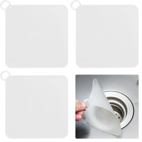 3 Stück Duschablauf Abdeckung,Dusche Abfluss Abdeckung,Universal Abflussstöpsel,Abfluss Geruchsstopp,Silikon Abflussstöpsel,Wannenstopper Silikon,Anti-Geruchs-Abflussstopfen Ür Küche Bad Und Wäsche