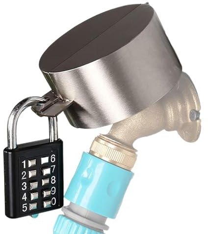 Tap Lock System - Tap Lock for Outdoor Use | Water Saving Tap Protection Cover | Anti Theft Tap Lock Water-Saving Tap Protection