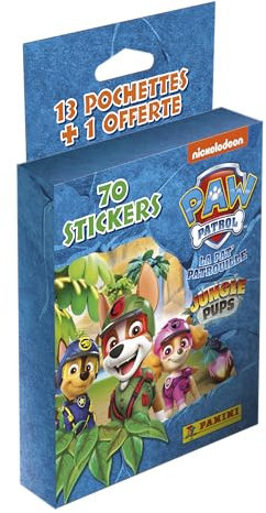 Panini PAT'PATROUILLE Mission Jungle Blister 13 Pochettes + 1 Offerte, 004850KBF14, Vert