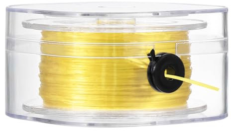 PATIKIL Elastic String for Bracelets, 0.8mm x 98-Yard Stretchy Bracelet String Stretch Bead Cord for Seed Beads, Jewelry and Bracelets Making, Yellow