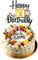 Happy 50th Birthday Cake Topper, Black Gold Glitter 50th Birthday Cake Pick Cake Decoration for Happy 50 Years Birthday Anniversary Party