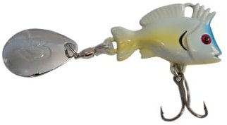 Spin Jig - The Punk 15gr von Reel Busy Fishing - Jig Spinner, Angelköder, Kunstköder, Spinnköder für Forelle, Barsch, Hecht, Döbel, Zander (Ghost)