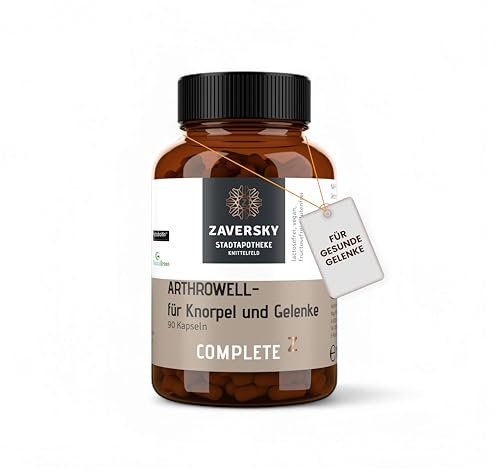 APOTHEKE ZAVERSKY – Arthrowell | Vegane Kapseln mit pflanzlichen Inhaltsstoffen. Hergestellt in Österreich | Inhalt: 1x90 Kapseln für 1 Monat