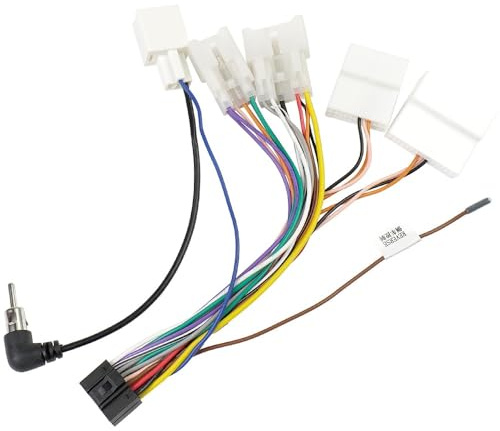 Stereo Wiring Harness Adapter Compatible with Toyota RAV4 Camry Corolla Yaris Vios Tacoma Matrix 2006-2016,16Pin Car Radio Wire Harness 20Pin 28Pin SWC Antenna Butt Connector