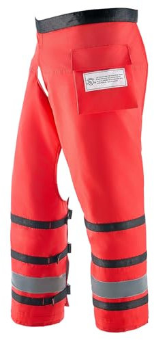VEVOR Apron Style Chainsaw Chaps, Class D, 8 Layers Chainsaw Pants with Adjustable Belt & Gear Pocket, Chain Saw Chaps for Men/Women, Chainsaw Safety Equipment for Loggers Forest Workers, Large