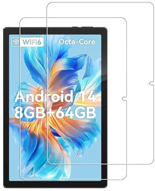 For Ainmel C10BK 10 Inch Android 14 Tablet Tempered Glass Screen Protector - High Transparency, Scratch Resistant, Anti-Fingerprint(2 Pack)