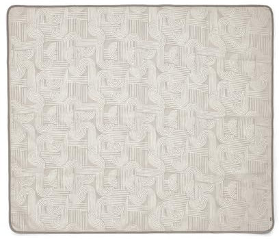 Mamas & Papas Splash Mat for Highchairs, Practical and Wipe Clean Mat to Catch Dinner Time Spills, Woven Natural