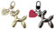 2 Pièces Porte-clés Chien Ballon, Design Chien Ballon Mignon, Dessin Animé Animal Porte-clés Pendentif De Sac À Dos - Accessoire De Charme Esthétique Pour Femme Les Amateurs De Chiens