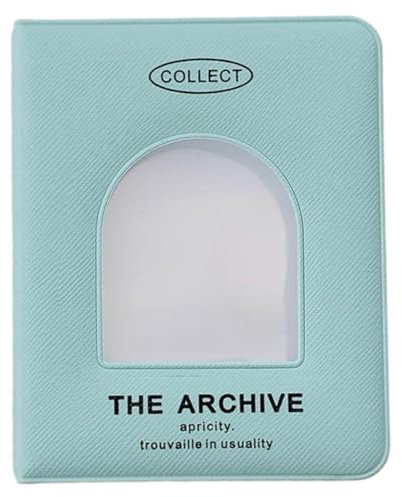 Kleiner Kartensammler für 40 Karten mit Vitrinen-Deckeln, 7,6 cm, Fotokartenhalter, Album, Foto-Organizer, Buch