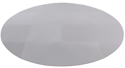 KAUITOPU Whirlpool Tapis de sol rond 196 cm, tapis de sol pour jacuzzi extérieur, protège et isolé, tapis de piscine (6 mm, gris)