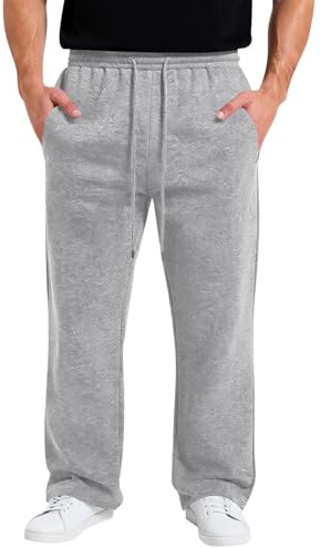 TOFOTL Bas Jogging Homme Elastique Fluide Cuisine Detente Chantier Ensemble Regular Tactique Pantalon Fluide Uni Leger Velours Treillis Ample Pantalon Cargo Homme Gris Clair XL
