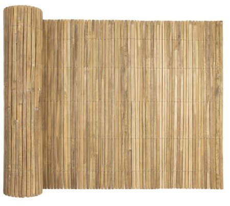 Acomoda Textil – Valla Natural Cañizo de Bambú Partido para Ocultación y Decoración de Ambientes. Rollo Protector Visual y Privacidad para Balcón, Jardín y Patio (2x3 Metros)