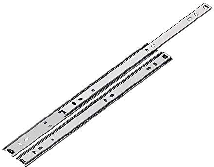 Mprofi MT® 2 Stück, 1 Paar | Schubladenschienen Teilauszug 27mm Höhe, 350mm Länge | Robuste Schubladenschiene aus Stahl | 15 kg Tragkraft | Einfache Montage für Möbel & Schränke | V350/27/2
