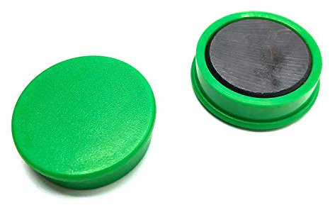 20er Set Rundmagnete I mag137 I grün I Haftmagnete für Magnet-Tafel Whiteboard Pinnwand Kühlschrank-Magnet I rund