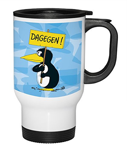 Uli Stein Thermobecher - Dagegen Pinguin Becher