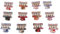 Lurrose 12PCS Acrylic Hair Claw Clips Floral Print Small Claw Clamp Mini Hair Clamps for Girls Assorted Colors, Random Style