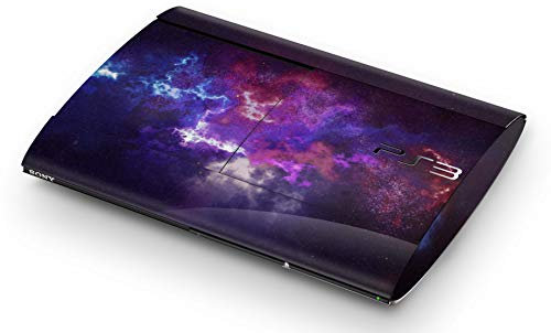 Skins4u Aufkleber Design Schutzfolie Vinyl Skin kompatibel mit Sony PS3 PlayStation 3 Super Slim Nebular