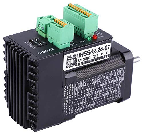 NEMA17 Integrierter Servomotor, 2 Phase 24V 0.7Nm Integrierter Closed-Loop-Schrittmotor iHSS42-24-07 -Servomotor 1000 Zeilen hochauflösender Encoder Servo Motor