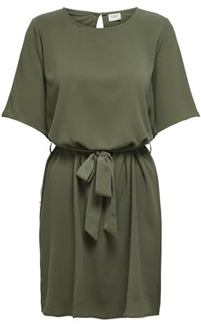 JDY Damen JDYamanda 2/4 Belt Dress Wvn Noos Kleid, Kalamata, 38 EU