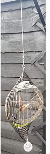 Stainless Steel Garden Wind Spinner - Lancaster Bomber