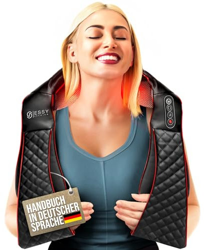 Shiatsu Nackenmassagegerät mit Wärme Neck Relax Massagegerät Rücken Nacken Schulter Massageroller Nackenmassage Rückenmassagegerät Nackenschmerzen Massagegeräte Neckrelax Massagegerät