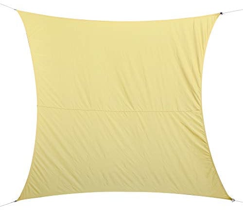 Outsunny Vela Ombreggiante Rettangolare, Tenda da Sole per Esterno in Poliestere Anti UV Traspirante 3x4m Color Sabbia