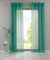 YASMIN 2er Set Ösengardinen HxB 225x140 cm Petrol Transparent »Basel« Gardine Bleiband Store Vorhang, 20332TR2
