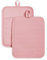 KitchenAid Geripptes Topflappen-Set aus weichem Silikon, getrocknete Rose