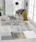the carpet Elira Teppich Flachgewebe, Robust, Modernes Design, Vintage Optik, Used Look, Superflach, Baumwolle, waschbar, Patchwork, Grau, ca. 80 x 150 cm