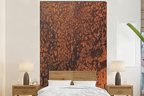 Papier peint Rouille - Marron - Orange - Métal - Motif - Structure Papier peint photo 170x260 cm Papier peint imprimé