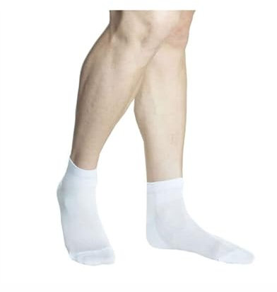 Renato Balestra linea Jeans - 6 Paia Calzini alla caviglia unisex per uomo e donna in cotone filo di scozia traspirante mod. Traspir Bianco 39-42