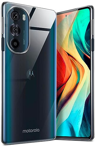 moex für Motorola Edge 30 Pro Hülle Durchsichtig, Silikon Handyhülle Transparent, Clear Case Ultra Slim, Backcover Schutzhülle Dünn, Silikonhülle Minimalistisch, Aero Case, Klar