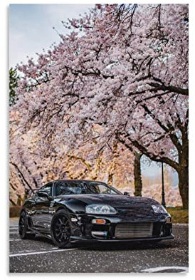 JDM Style Auto-Poster Supra Mk4 Poster Dekorative Malerei Leinwand Wandposter und Kunstbild Druck Moderne Familie Schlafzimmer Dekor Poster 40 x 60 cm