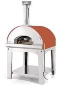 Forno per pizza a legna Fontana Marinara - Antracite (con carrello)