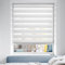 Doppelrollo Klemmfix ohne Bohren/mit Bohren, Duo Rollos für Fenster & Tür Weiß 85x230 (BxH) Lichtdurchlässig & Verdunkelnd Klemmrollo Fensterrollo Sonnenschutz Duo Rollo