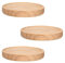 Étagères Murales Bois, Lot de 3 Ronde Étagère Murale Flottante, Petite Planche Murale Décoration Moderne Rangement pour Photos Plantes Bougie de Enpour Salon, Cuisine, Bureau (Diamètre Ø15cm)