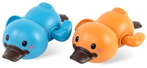 Tiger Tribe: Bath Racers Platypuses – Schwimmendes Badespielzeug, 2 bunte Tier-Wasserrennfahrer, verbessern die motorischen Fähigkeiten, Kinder und Kleinkinder ab 2 Jahren