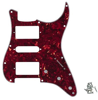 ROZILO Strat HSH Pickguard Schlagbrett Schlagbrett mit Schrauben für amerikanische/mexikanische Standard-Stratocaster, moderner Stil, Ersatzgitarre, Vintage-Schildkröte