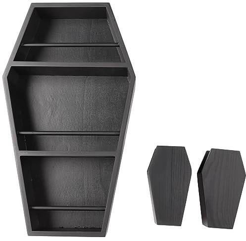 MINIDAHL Make-up-Sarg-Regal aus Großer Make-up-Organizer im gotischen Sarg Wand oder freistehend aus